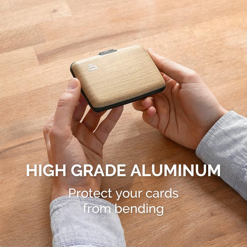 ÖGON -DESIGNS- Aluminum card holder, RFID Protection against fraud and demagnetization, Compact wallet, Smart Case STOCKHOLM V1 model - Image 4